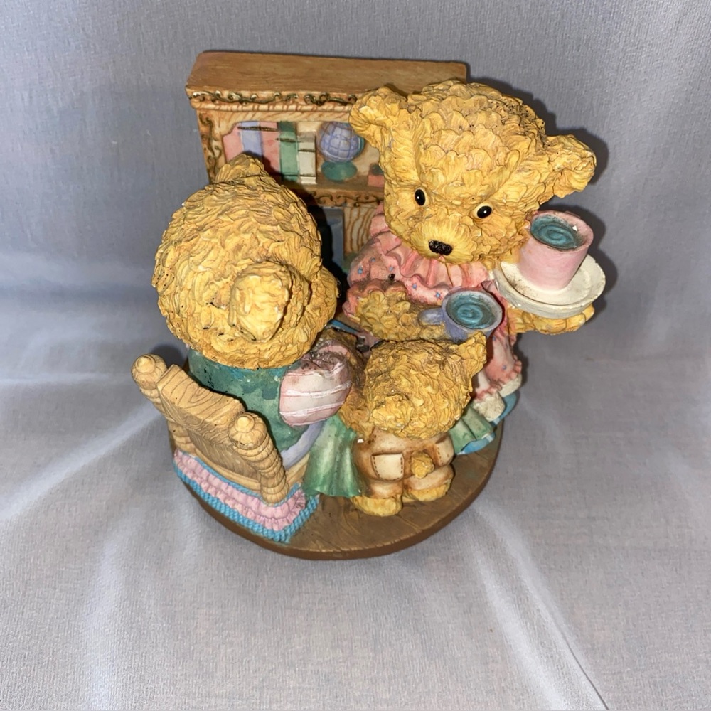 Vintage Classic Treasures Musical Bear Figurine, Plays Let Me Your Teddy Bear